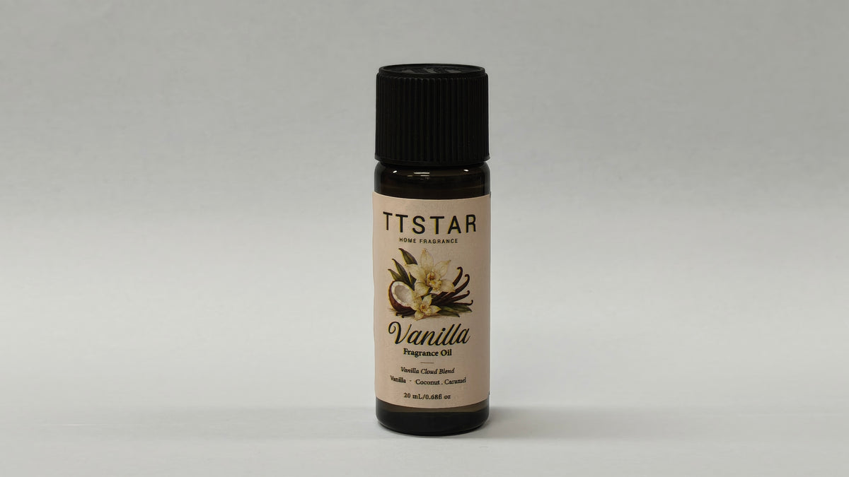 Vanilla Fragrance Oil, 20ml Vanilla Coconut Caramel Scent, Aromatic Oil for Diffusers & Home Fragrance