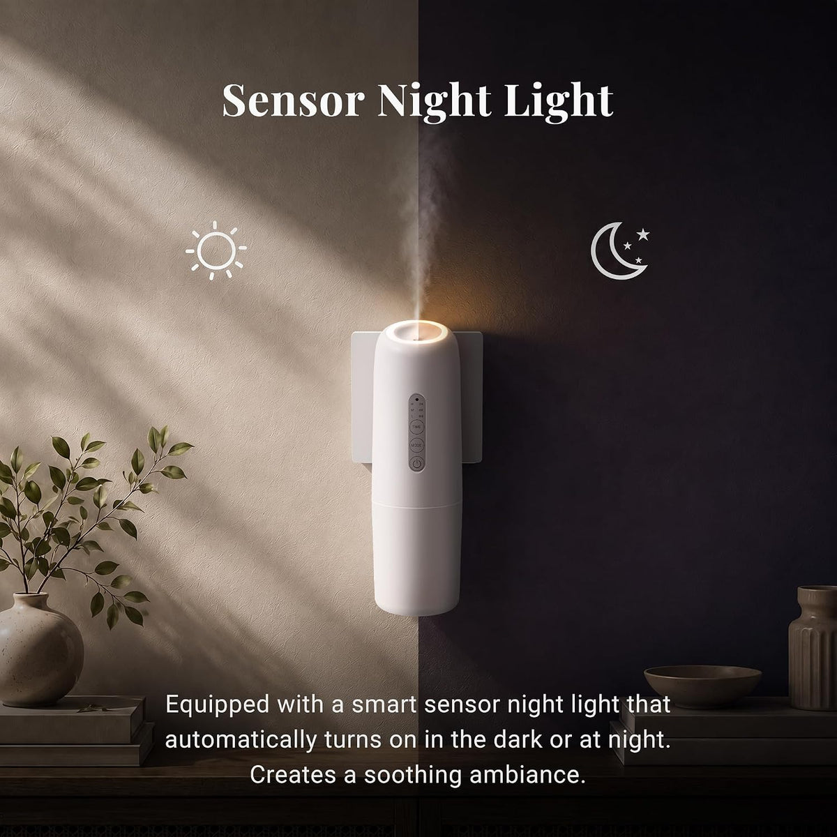 Wall Plug-in Waterless Diffuser with App Control & 3 Essential Oils