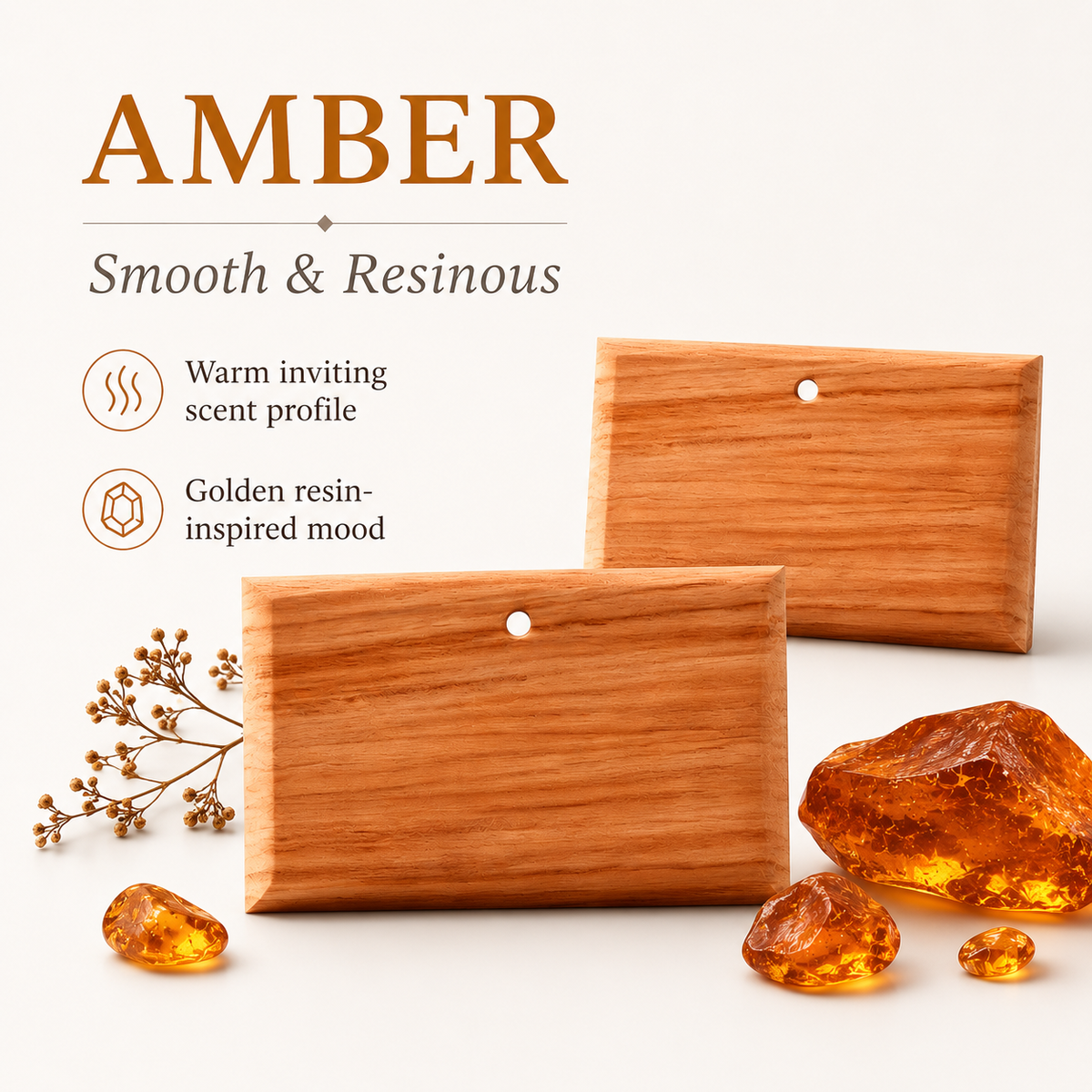 Car Air Freshener Long Lasting 3 Pack Wood Air Fresheners Refill