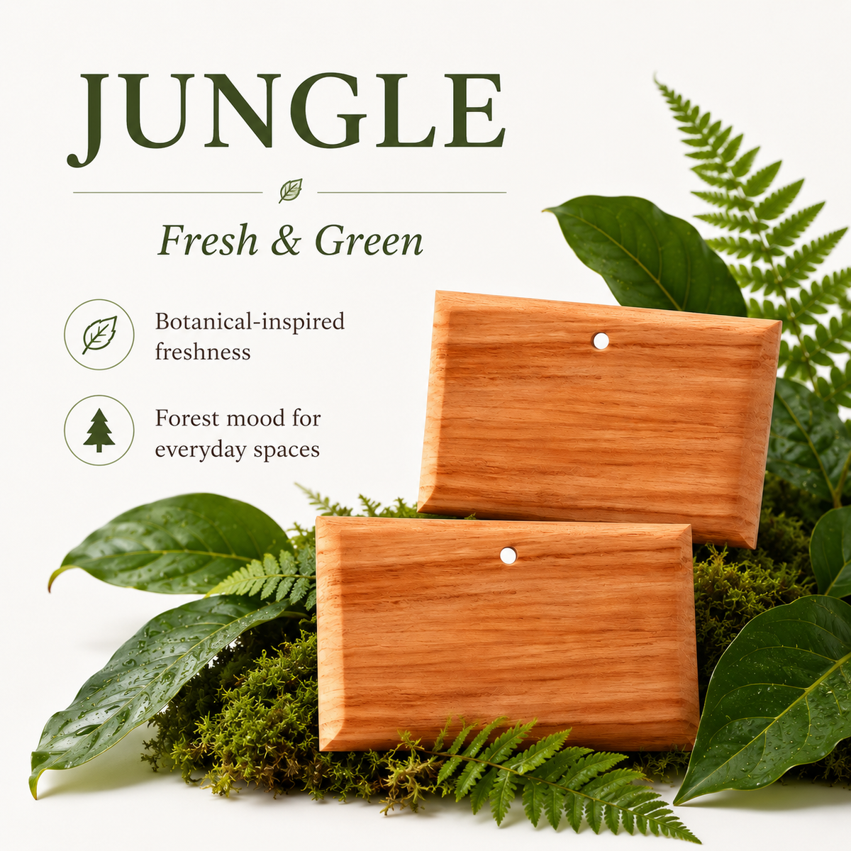 Car Air Freshener Long Lasting 3 Pack Wood Air Fresheners Refill