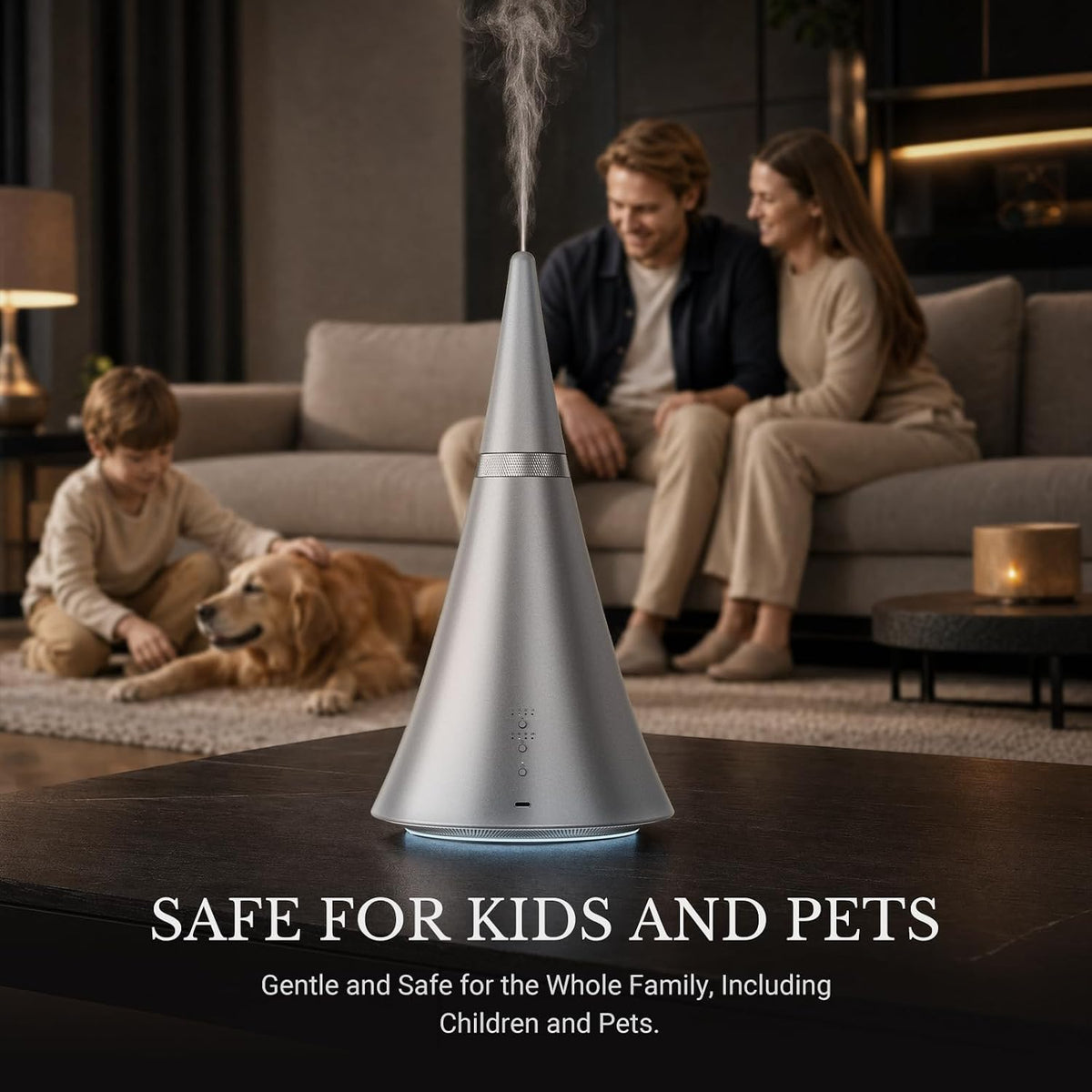 Waterless Essential Oil Diffuser， 2000 Sq.Ft Coverage for Large Rooms